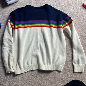 Brandy Melville Rainbow Knit Sweater